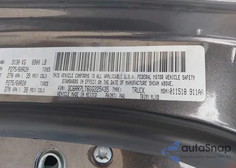 2016 Ram 1500 Big Horn z USA, uszkodzony, nr VIN 3C6RR7LT6GG225435